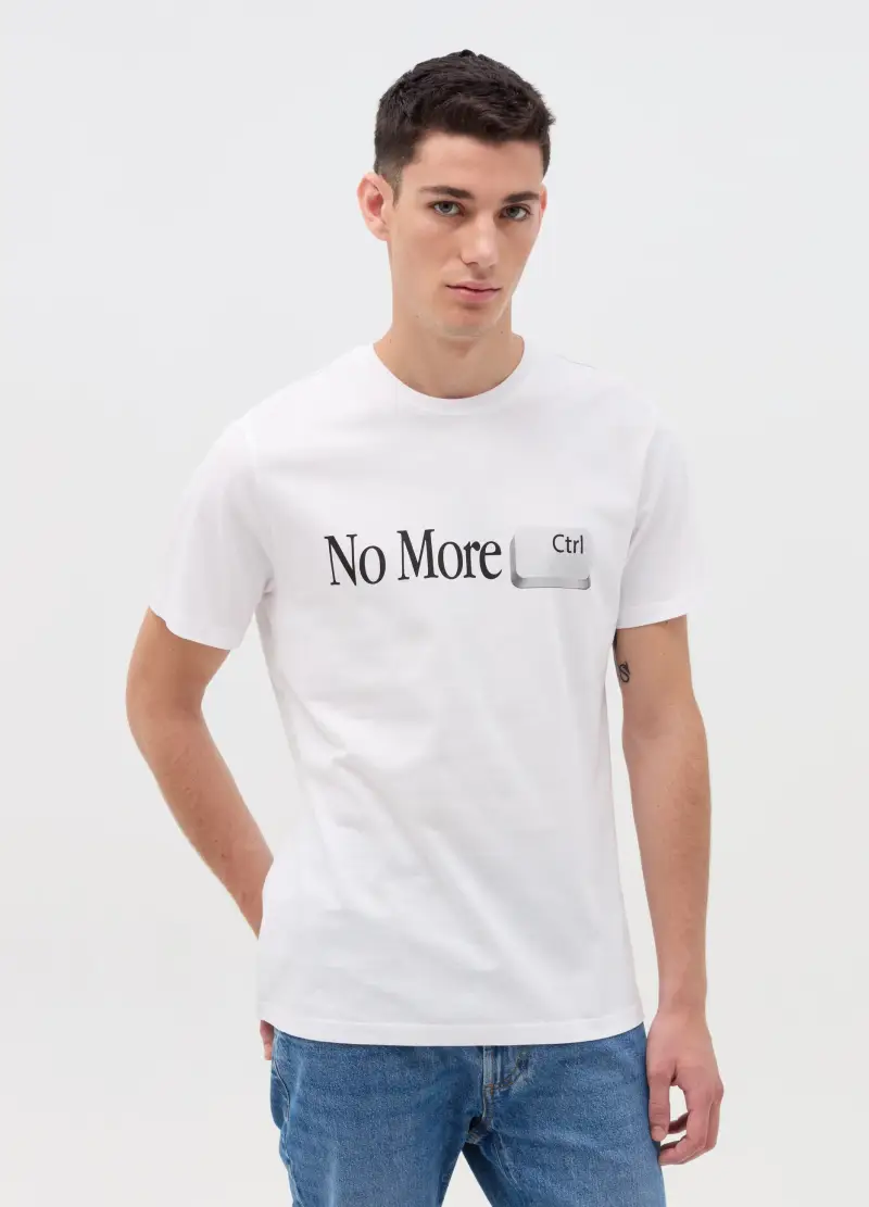 OVS T-shirt Uomo Bianco 3922662 miniatura 2