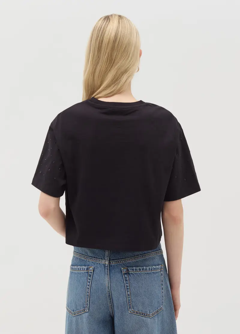 OVS T-shirt Donna Nero 4212420 miniatura 3