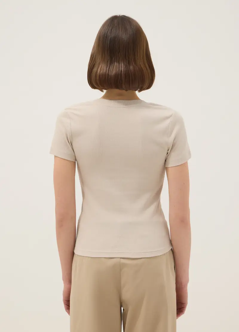 OVS T-shirt Donna Beige 4330428 miniatura 3