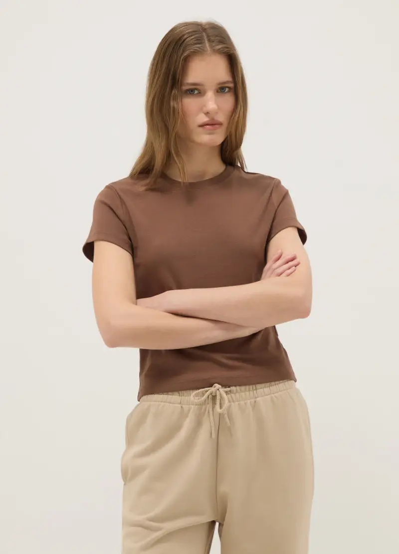 OVS T-shirt Donna Marrone 4133842 miniatura 2