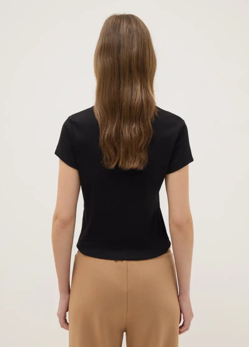 OVS T-shirt Donna Nero 4133843 miniatura 3