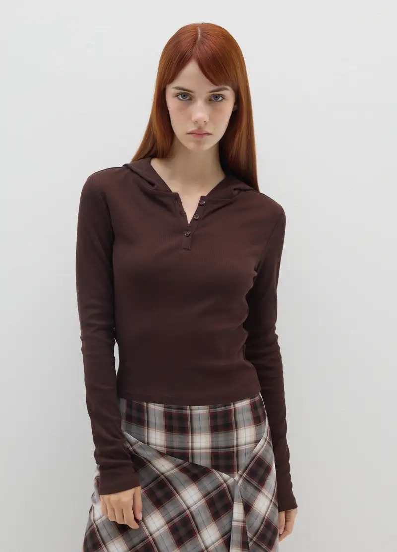 OVS T-shirt Donna Marrone 2615875 miniatura 2