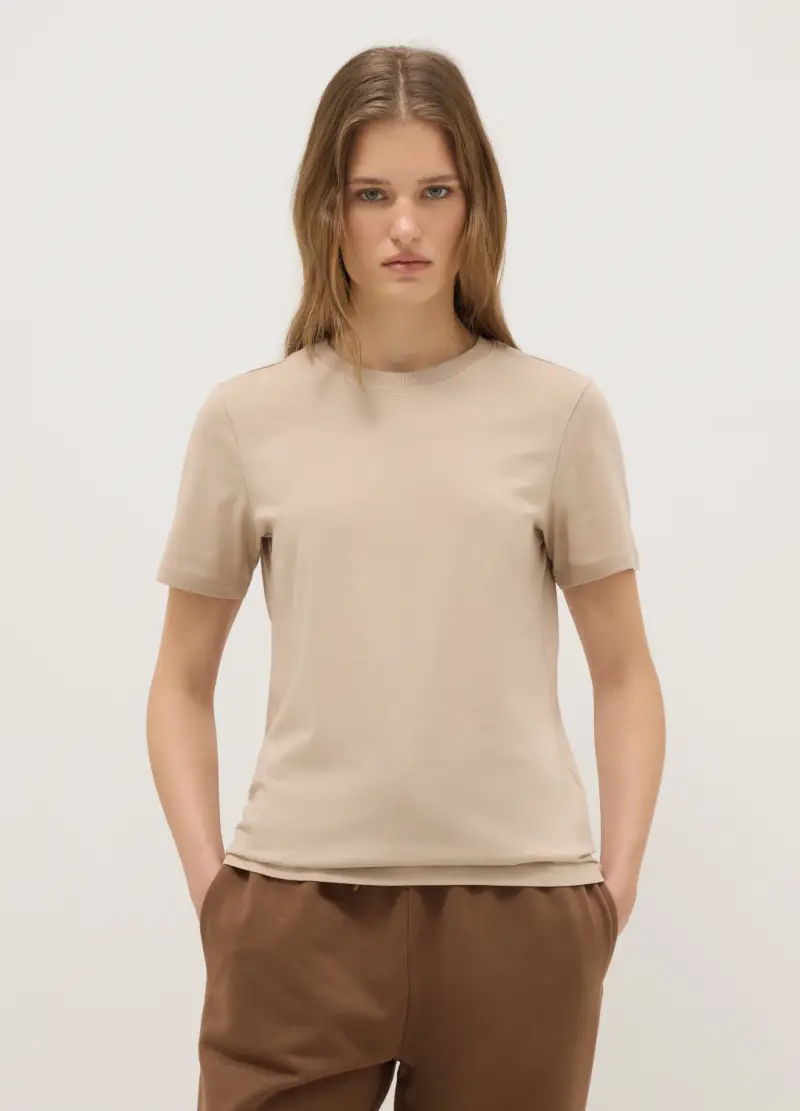 OVS T-shirt Donna Beige 4011293 miniatura 2
