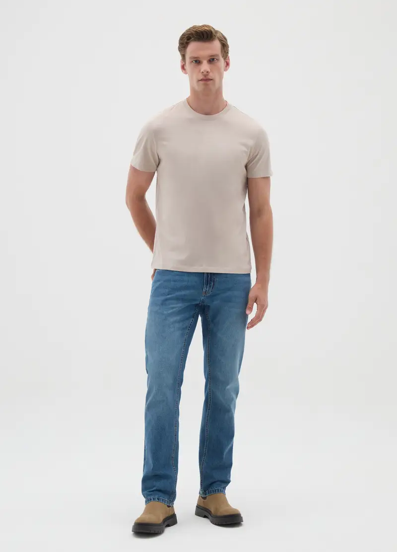 OVS T-shirt Uomo Beige 4073484 miniatura 2