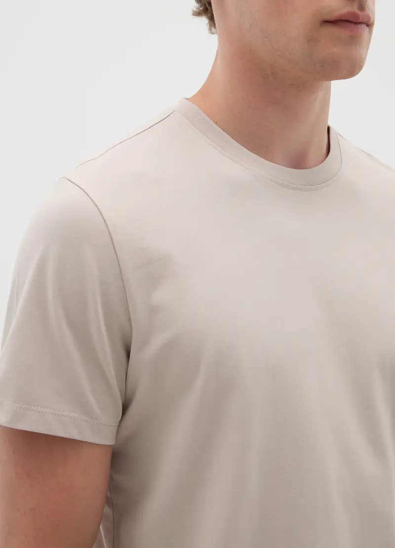 OVS T-shirt Uomo Beige 4073484 miniatura 3