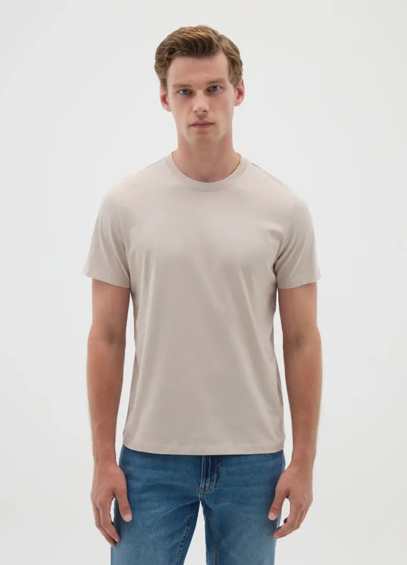 OVS T-shirt Uomo Beige 4073484