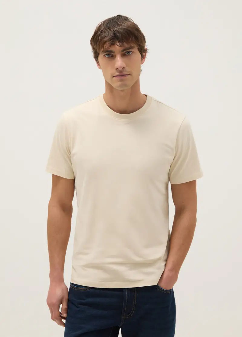 OVS T-shirt Uomo Beige 4330585 miniatura 2