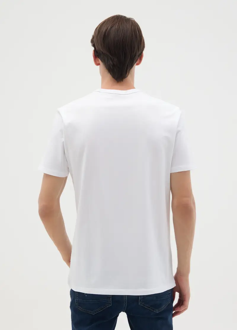OVS T-shirt Uomo Bianco 1091566 miniatura 3