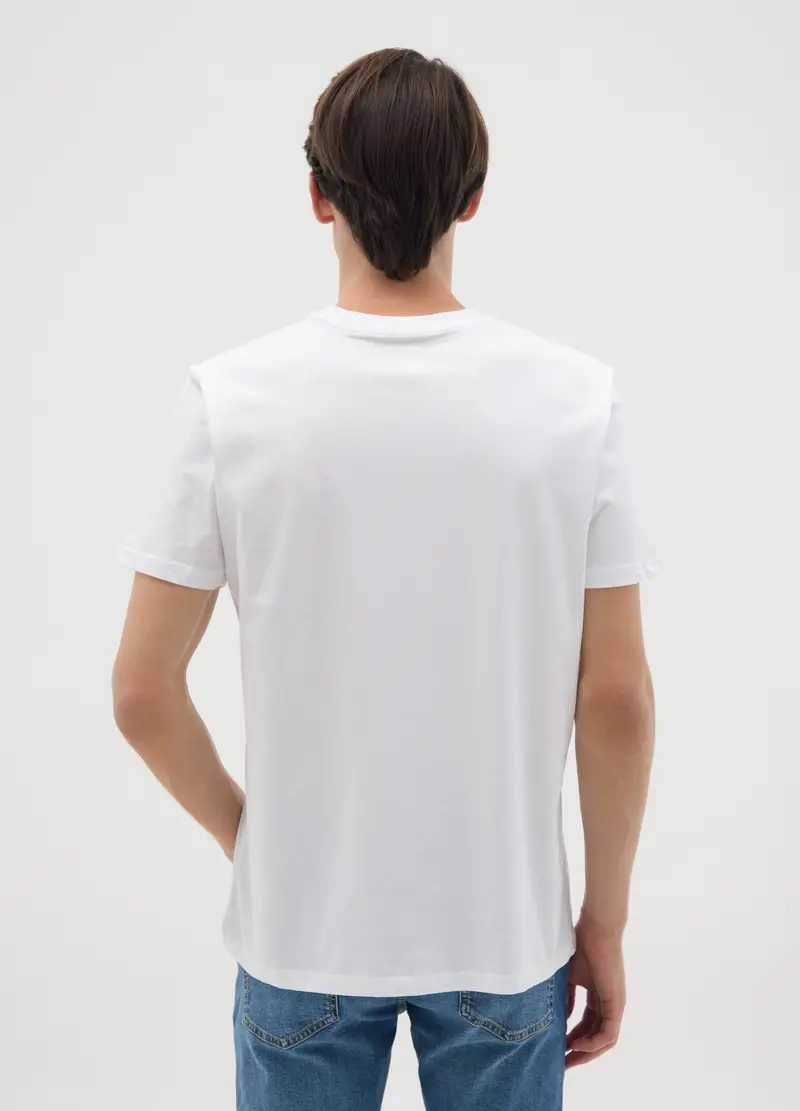 OVS T-shirt Uomo Bianco 990833 miniatura 3