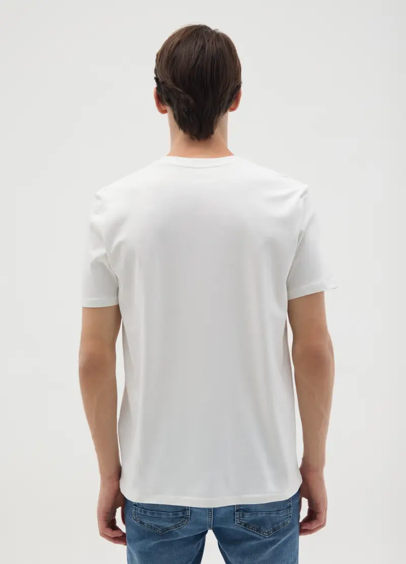 OVS T-shirt Uomo Bianco 990832 miniatura 3