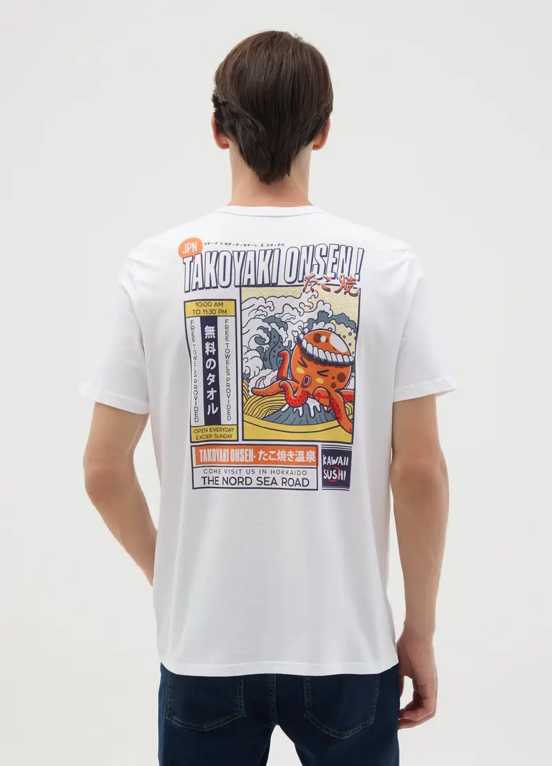 OVS T-shirt Uomo Bianco 1091568 miniatura 3