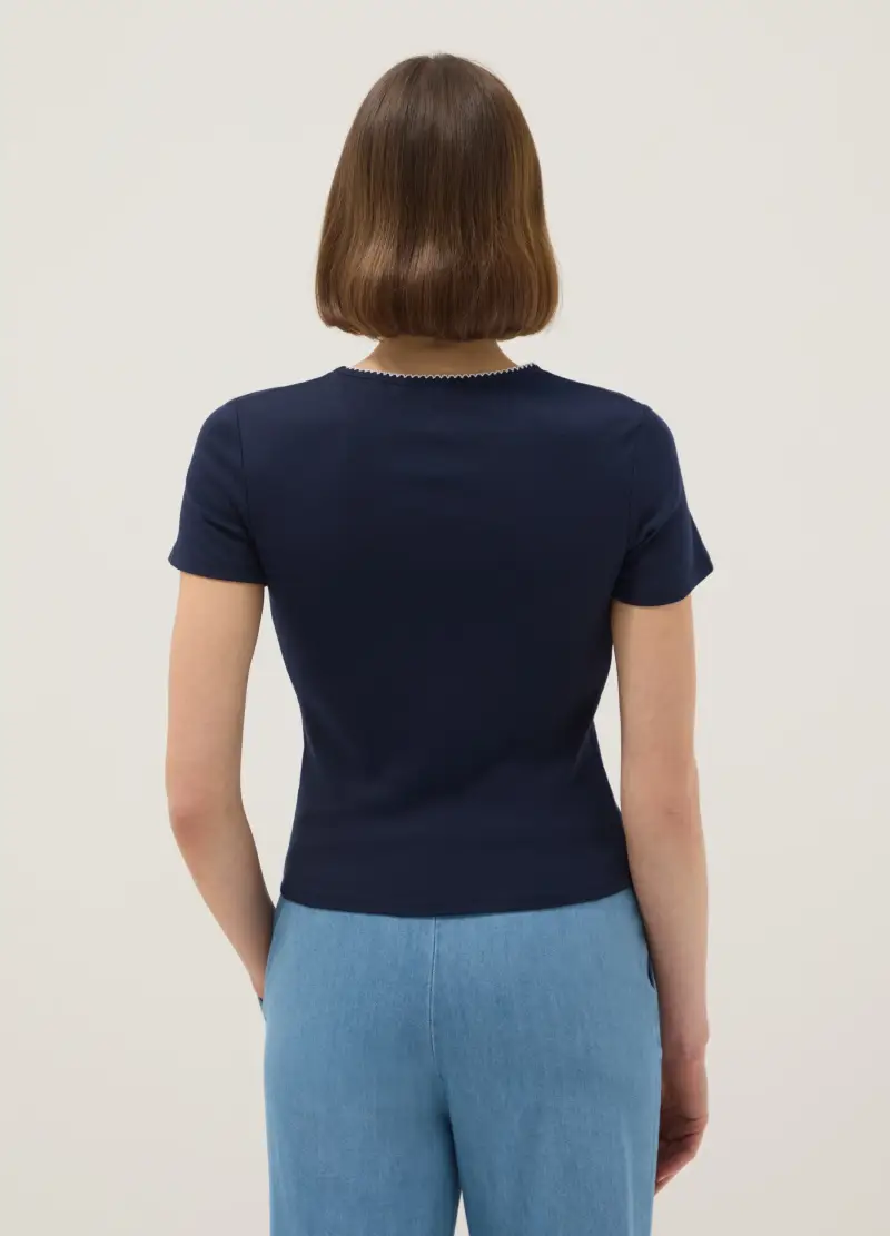 OVS T-shirt Donna Blu 4330440 miniatura 3
