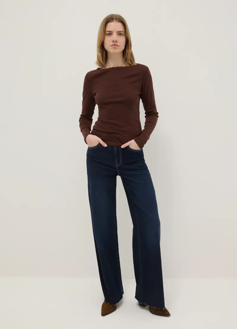 OVS T-shirt Donna Marrone 4330437 miniatura 2