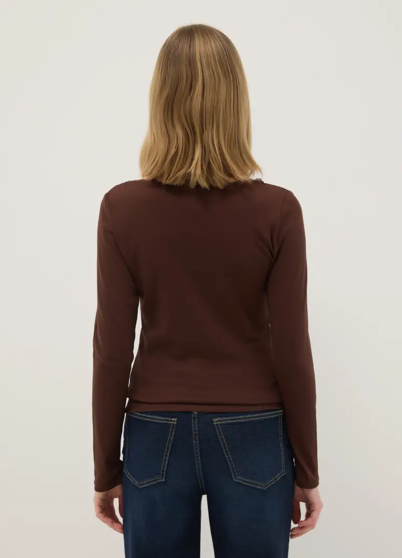 OVS T-shirt Donna Marrone 4330437 miniatura 3