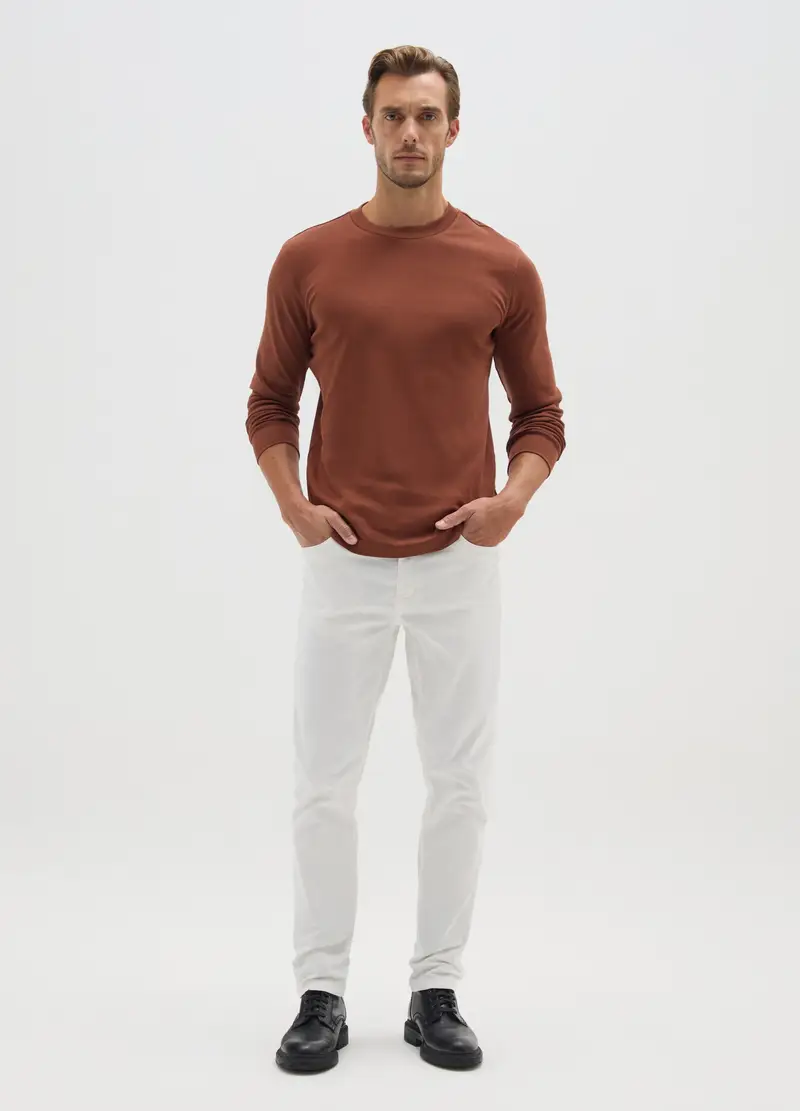 OVS T-shirt Uomo Marrone 3898739 miniatura 2