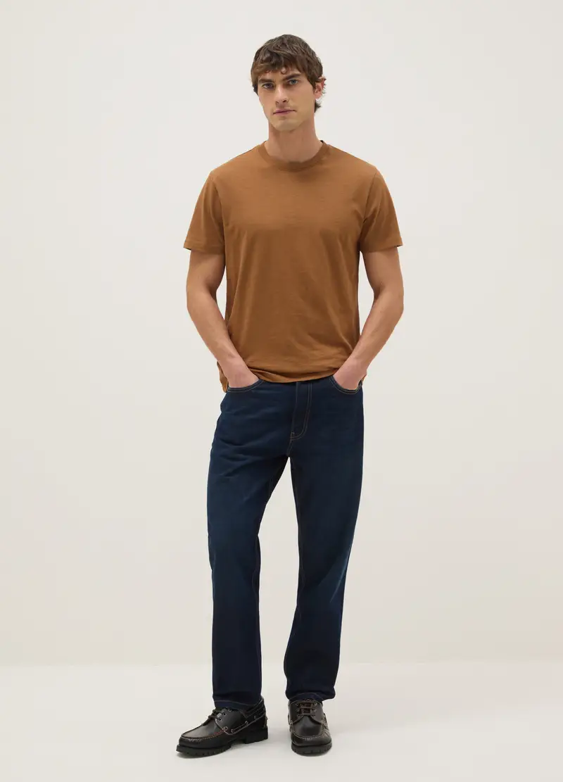 OVS T-shirt Uomo Marrone 4320096 miniatura 2