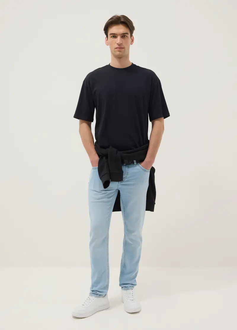 OVS T-shirt Uomo Nero 4330582 miniatura 2