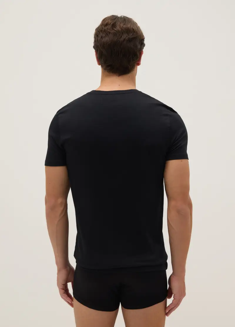 OVS T-shirt Uomo Nero 4133765 miniatura 3