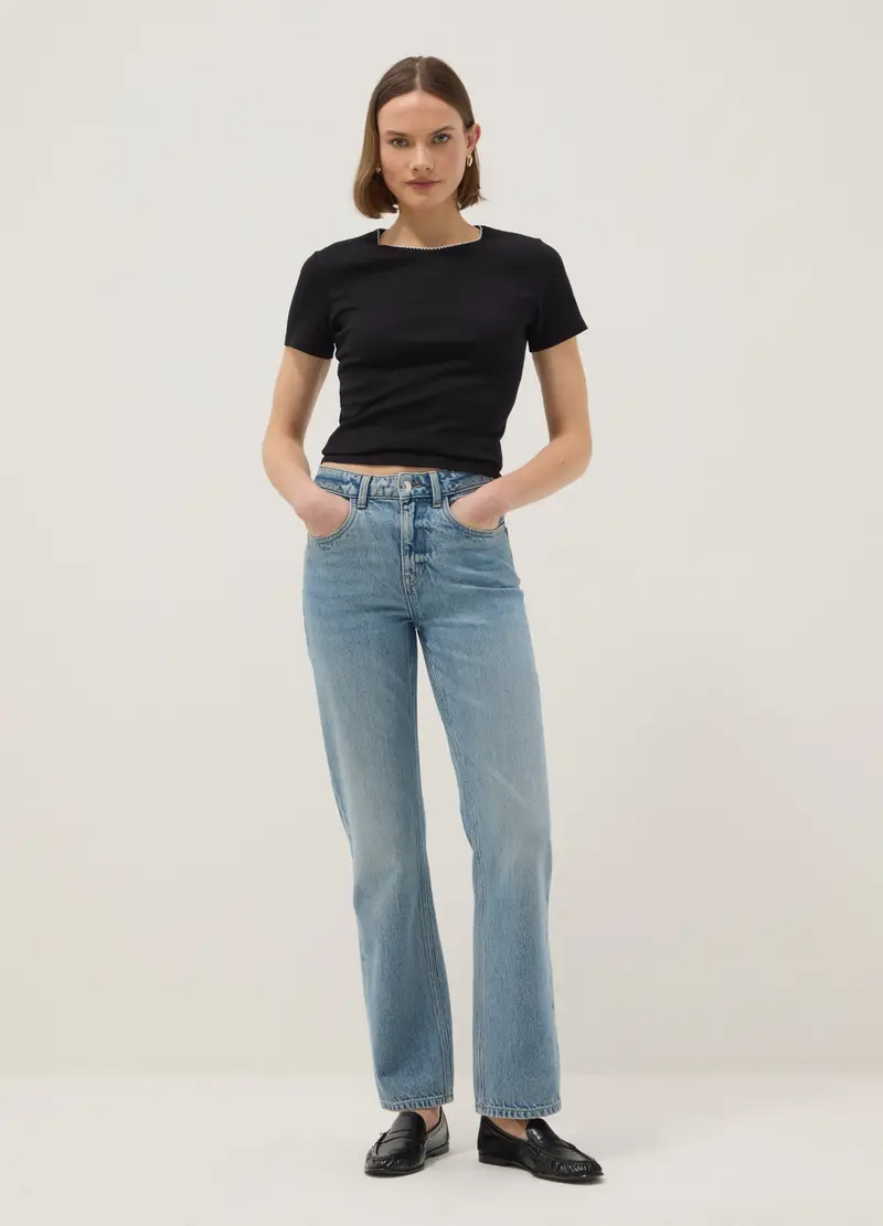 OVS T-shirt Donna Nero 4330442 miniatura 2