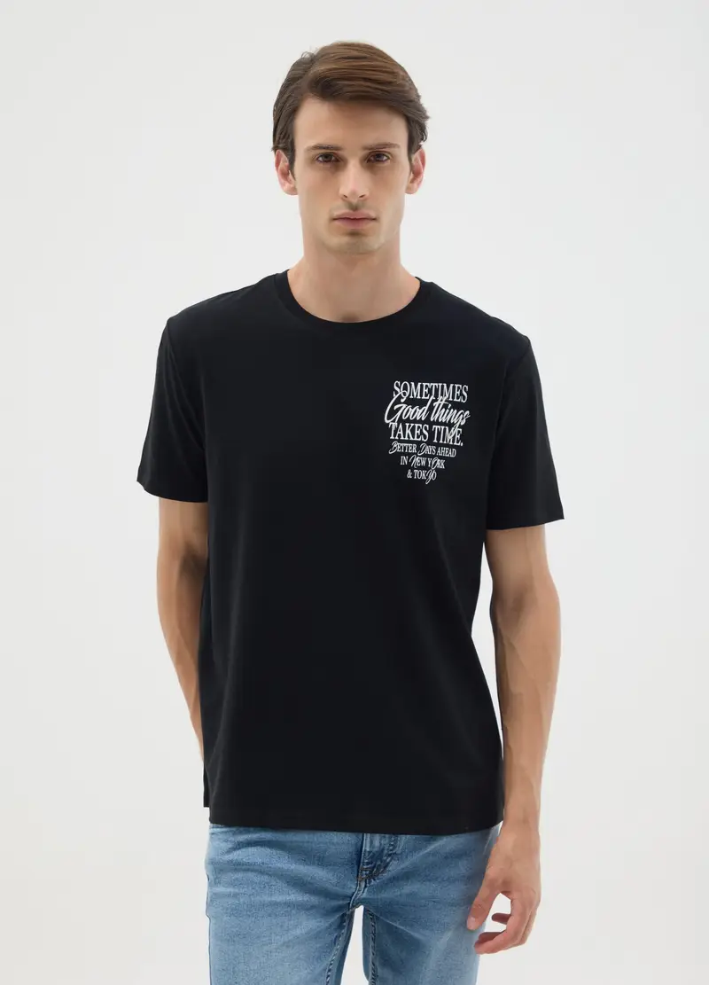 OVS HOUSEBRAND T-shirt Uomo Nero 1091570