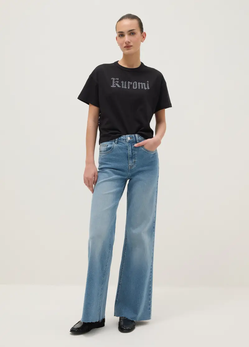 OVS T-shirt Donna Nero 4312518 miniatura 2