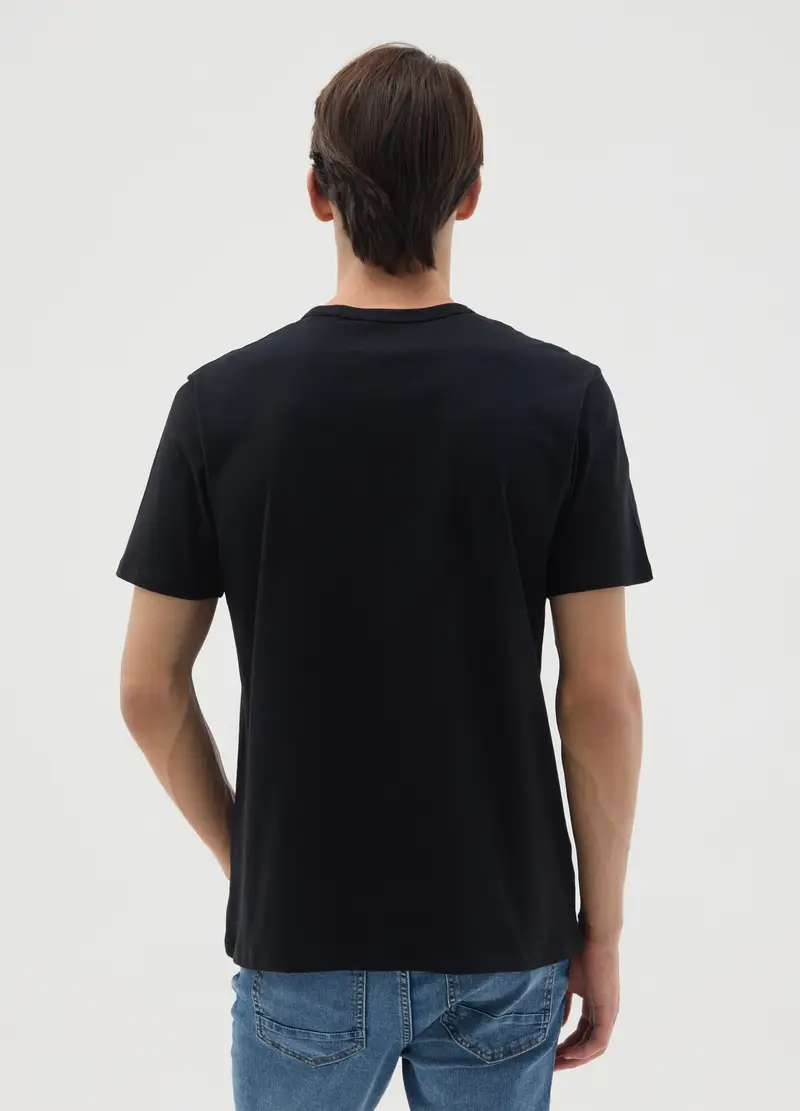 OVS T-shirt Uomo Nero 1091562 miniatura 3