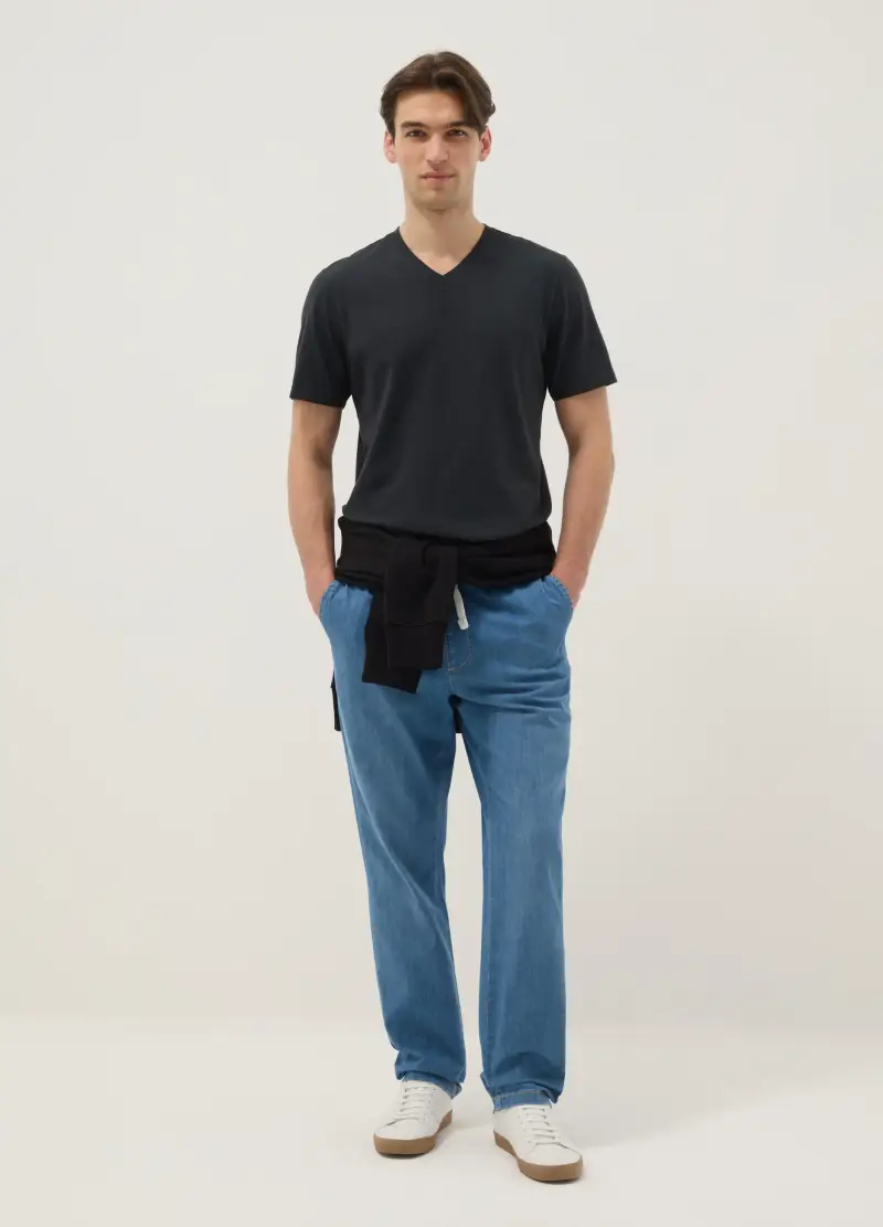 OVS T-shirt Uomo Nero 4318203 miniatura 2