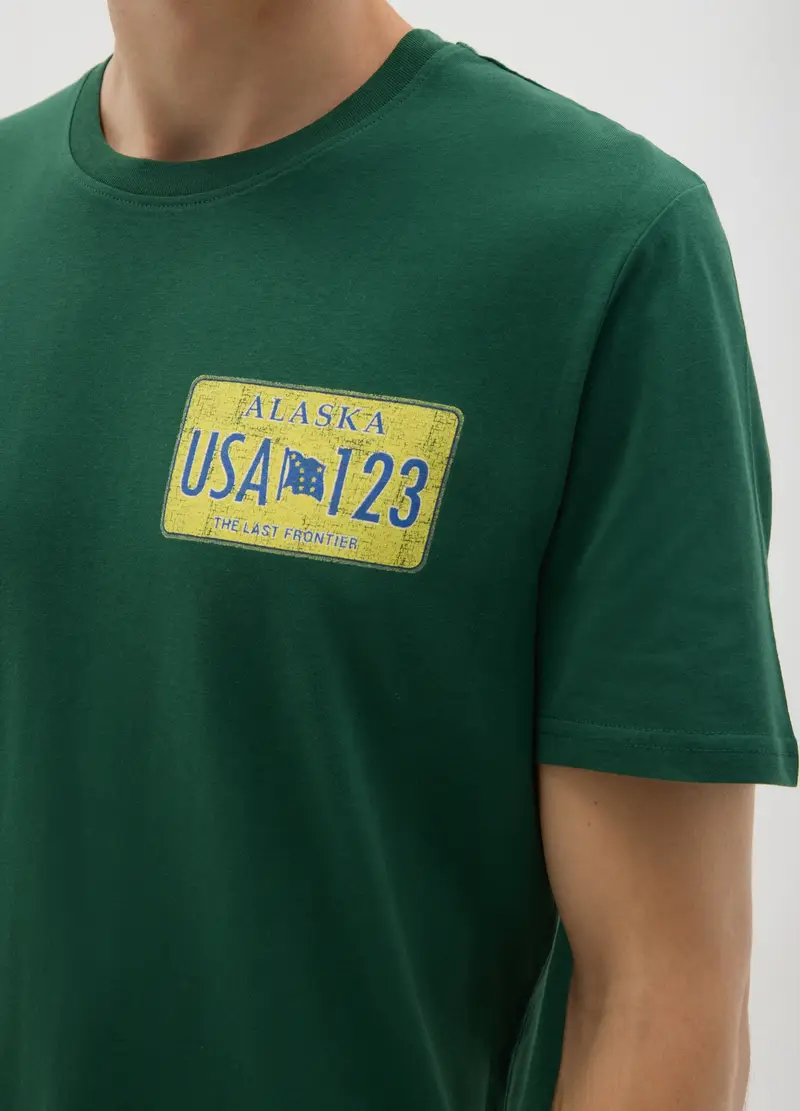 OVS T-shirt Uomo Verde 990830 miniatura 2