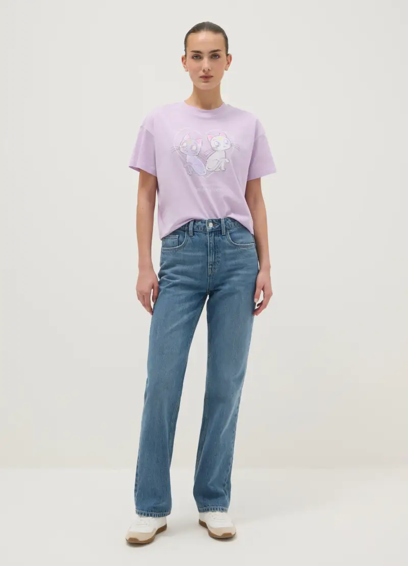 OVS T-shirt Donna Viola 4312523 miniatura 2