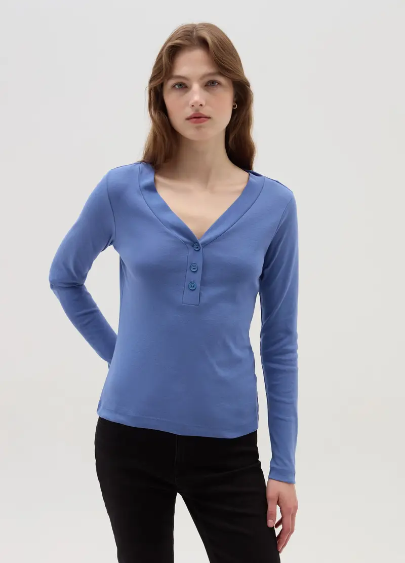 OVS T-shirt Donna Viola 4208061 miniatura 2