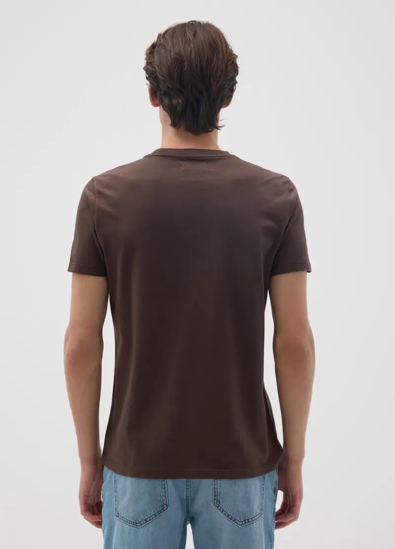 OVS T-shirt Uomo Marrone 4329035 miniatura 3