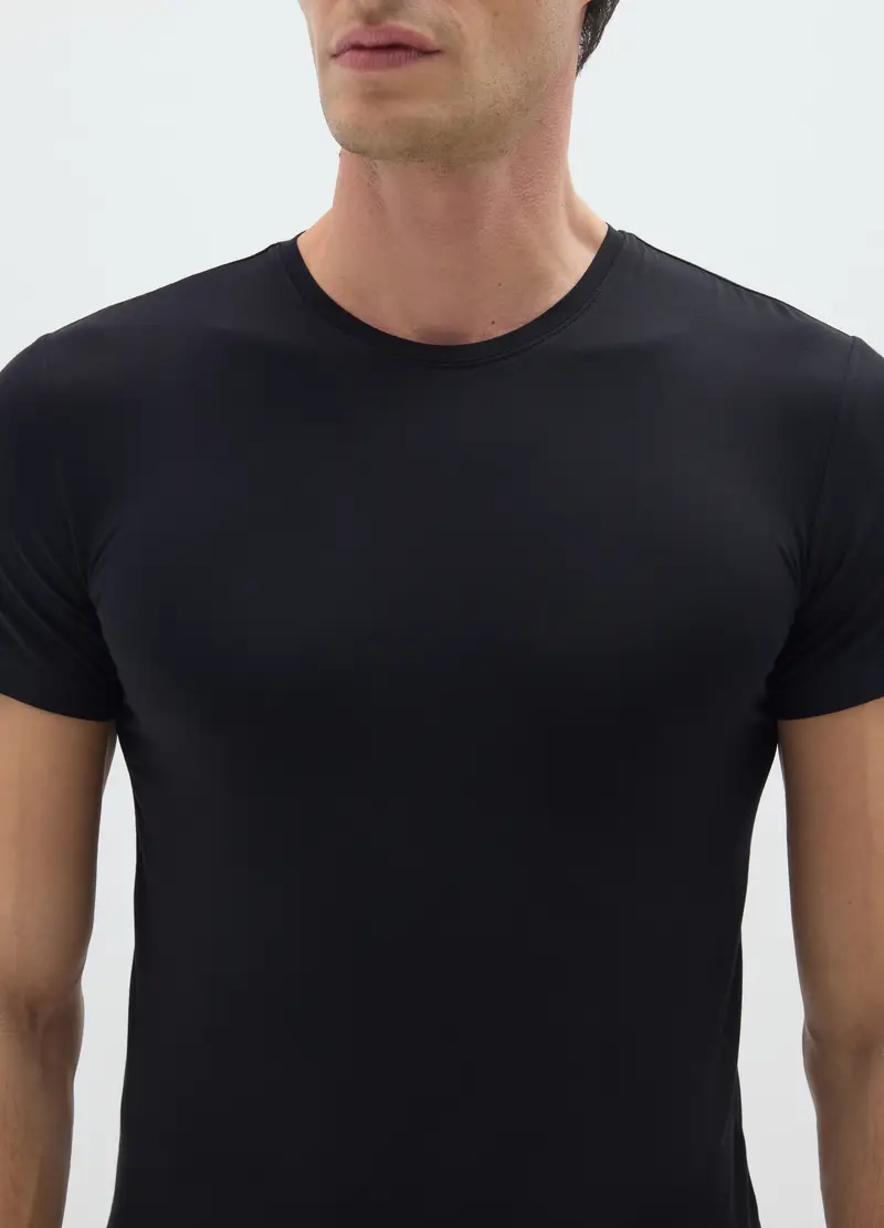 OVS T-shirt Uomo Nero 4122608 miniatura 2