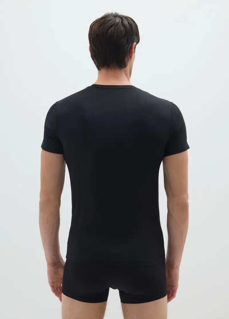 OVS T-shirt Uomo Nero 4122608 miniatura 3