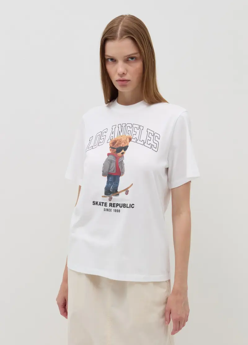 OVS T-shirt Donna Bianco 2735101 miniatura 2