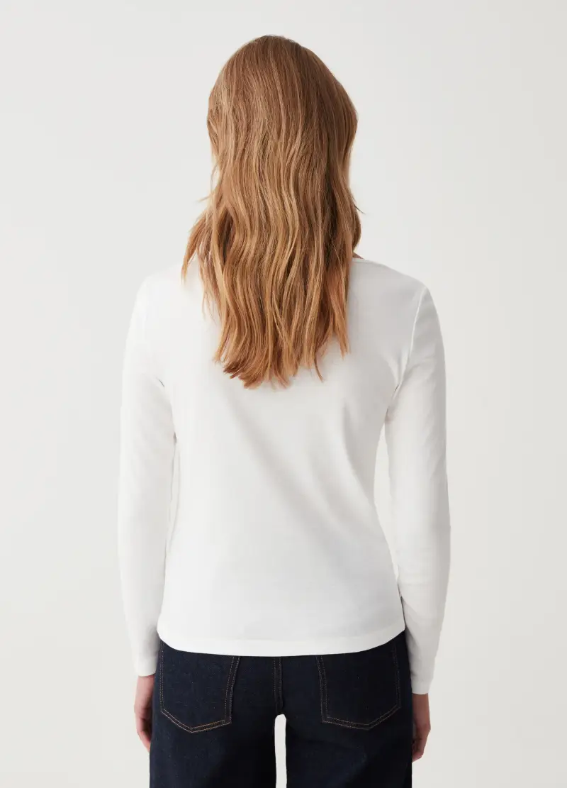 OVS T-shirt Donna Bianco 4080100 miniatura 3