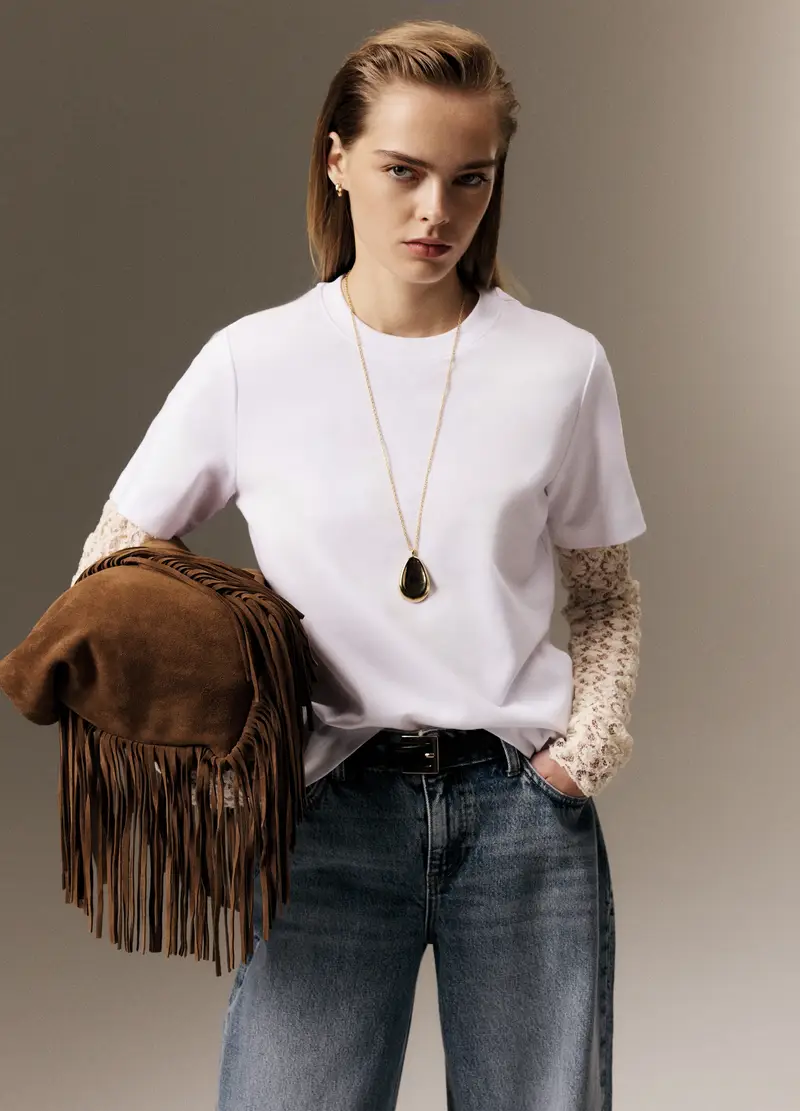 T-shirt The Iconic Tee Bianca In Puro Cotone Relaxed Fit, Donna, Bianco