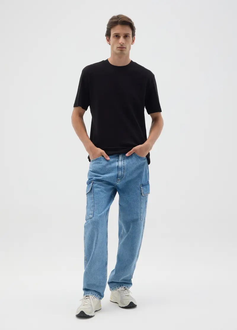 OVS T-shirt Uomo Nero 4328862 miniatura 2