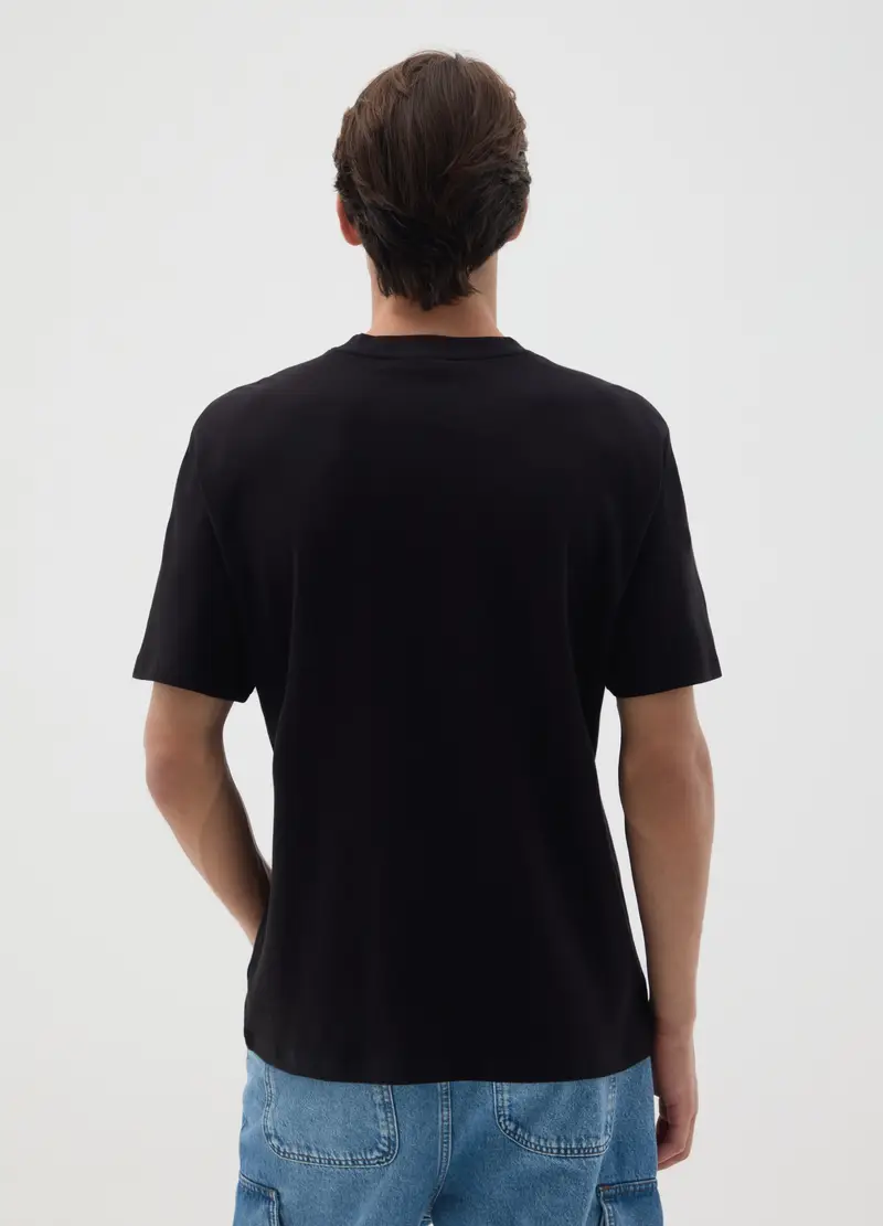 OVS T-shirt Uomo Nero 4328862 miniatura 3