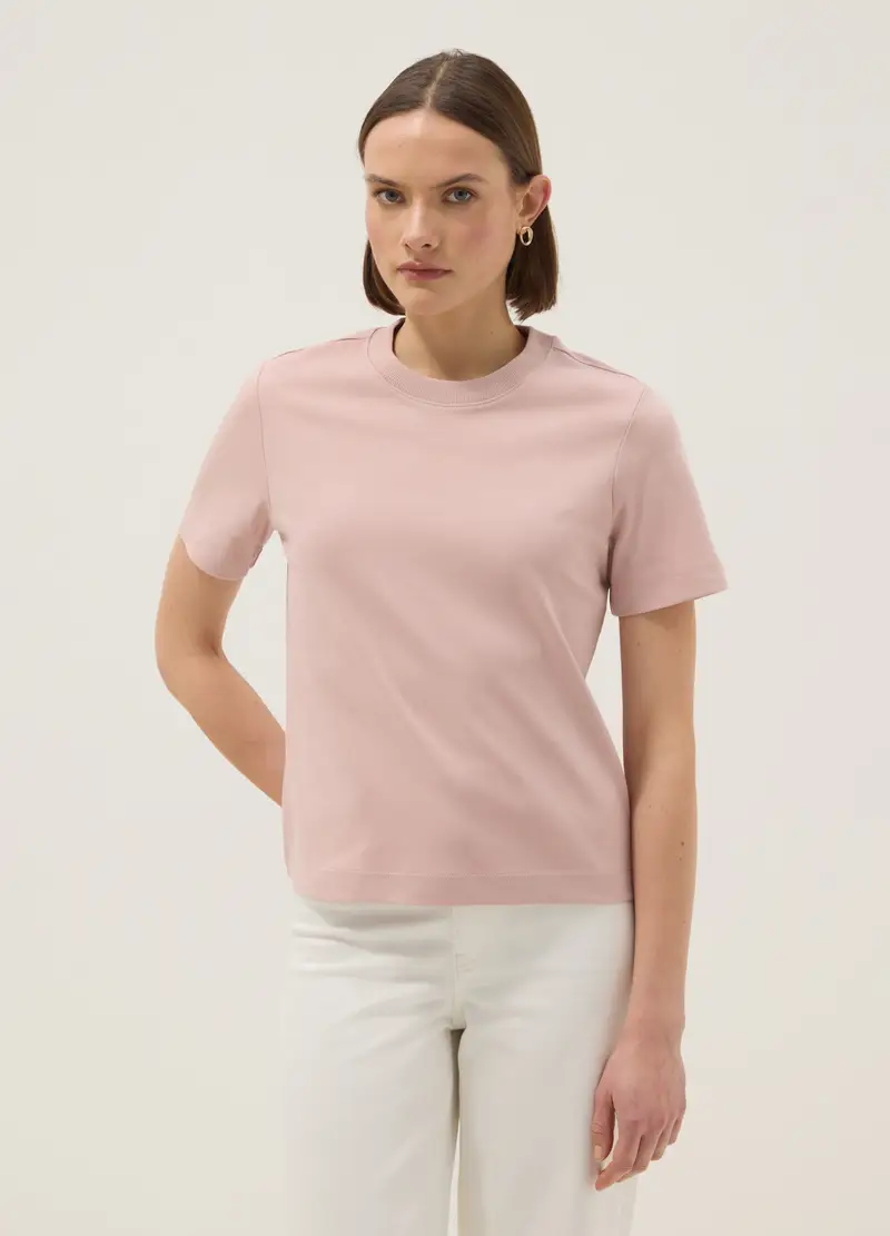 T-shirt The Iconic Tee Rosa In Puro Cotone Relaxed Fit, Donna, Rosa miniatura 2