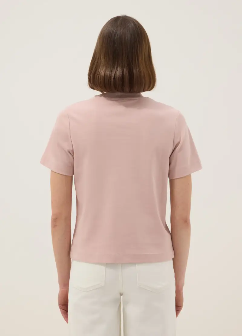 T-shirt The Iconic Tee Rosa In Puro Cotone Relaxed Fit, Donna, Rosa miniatura 3