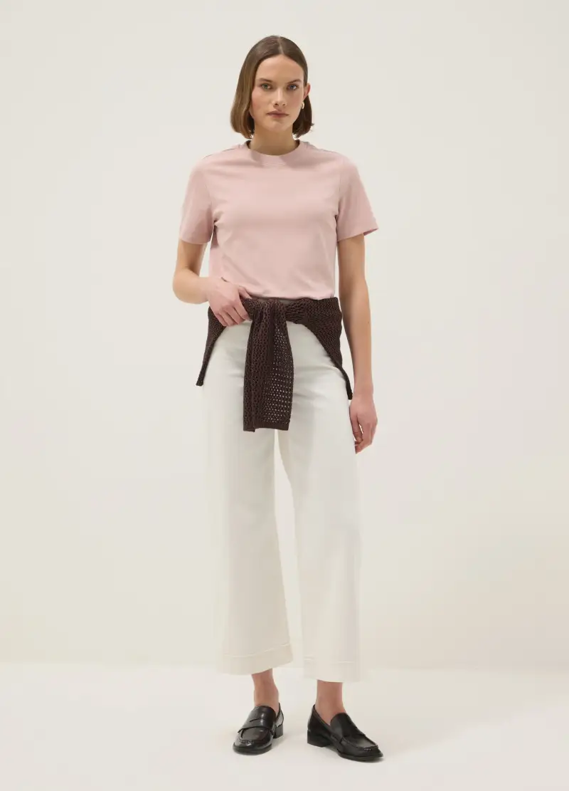 T-shirt The Iconic Tee Rosa In Puro Cotone Relaxed Fit, Donna, Rosa