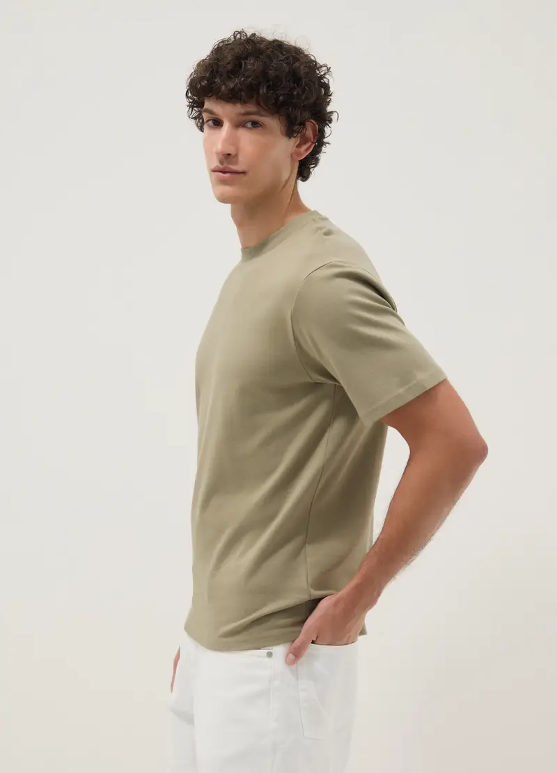 T-shirt The Iconic Tee Verde In Puro Cotone Relaxed Fit, Uomo, Verde