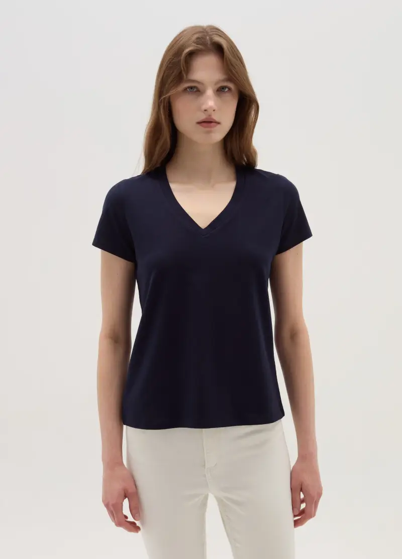 OVS T-shirt Donna Blu 4306711 miniatura 2