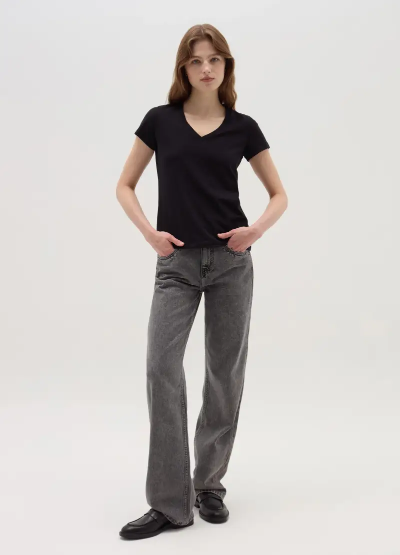 OVS T-shirt Donna Nero 4306712 miniatura 2