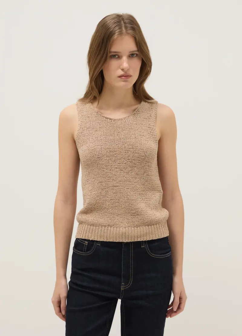 OVS Top Donna Beige 4064349 miniatura 2