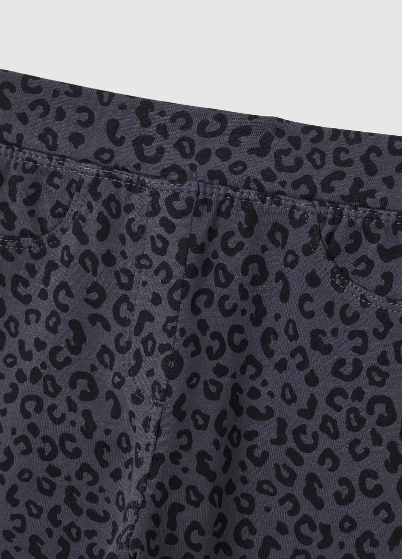 OVS, Treggings Da Bambina In Cotone Grigi Slim Fit, Grigio, Taglia: 3-4 miniatura 2