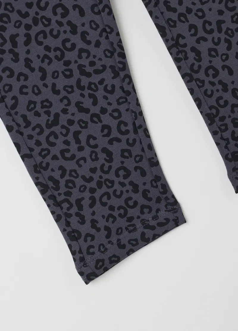 OVS, Treggings Da Bambina In Cotone Grigi Slim Fit, Grigio, Taglia: 3-4 miniatura 3