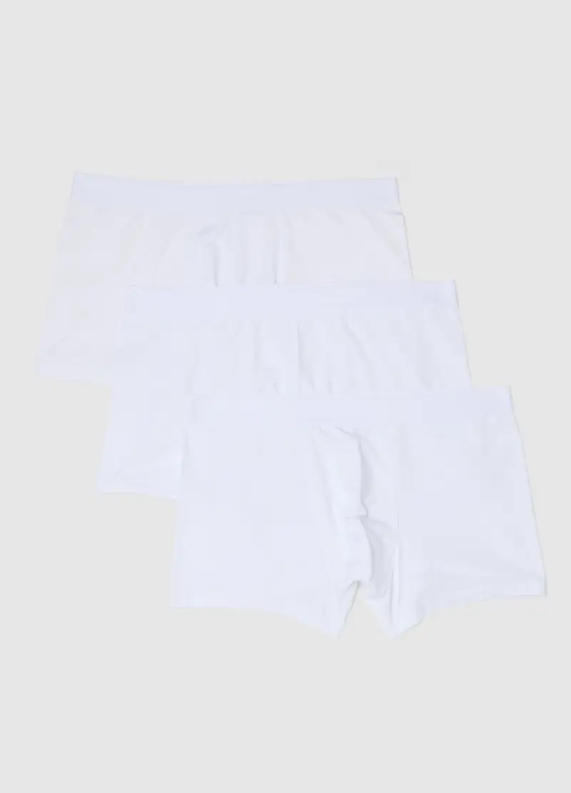 Tripack Boxer Bianchi Regular Fit, Uomo, Bianco