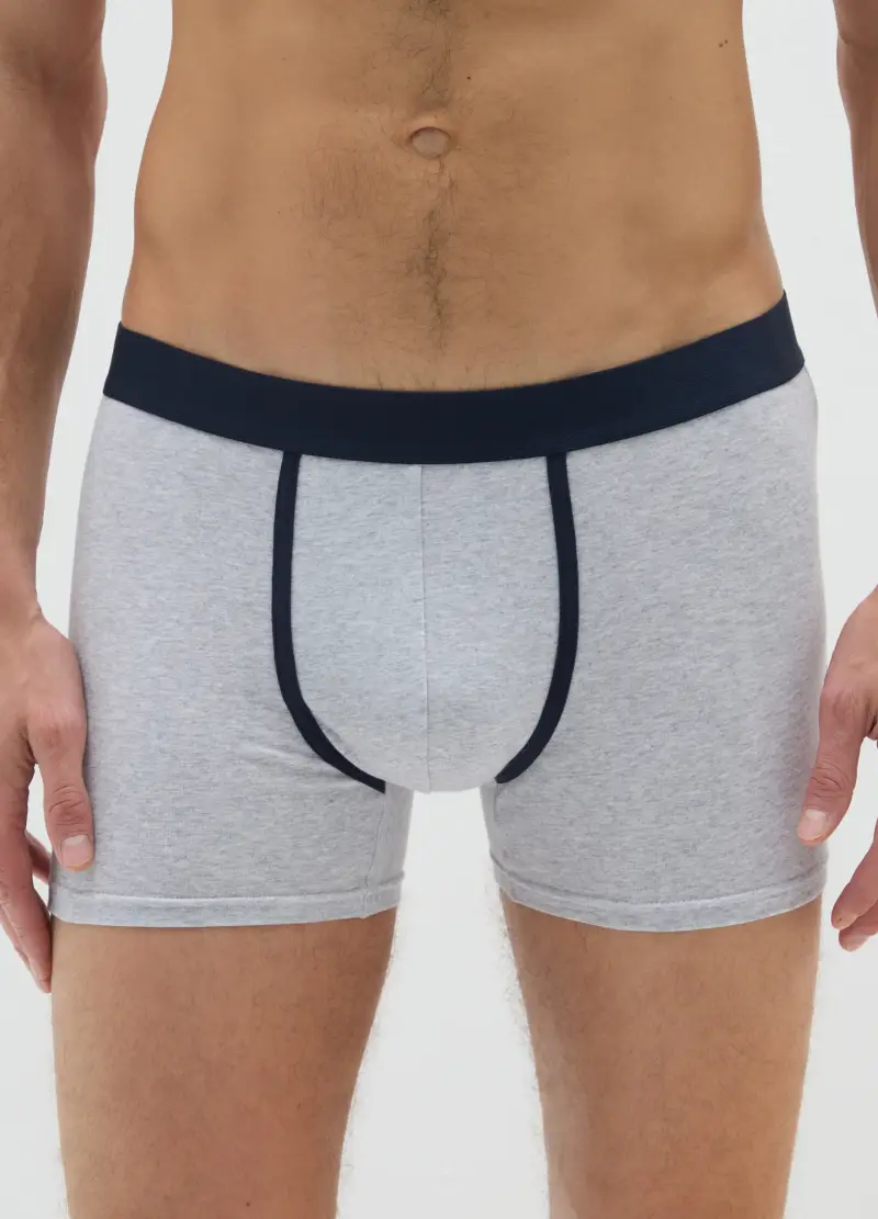 Tripack Boxer In Cotone Elasticizzato Multicolor Regular Fit, Uomo, Multicolor miniatura 2