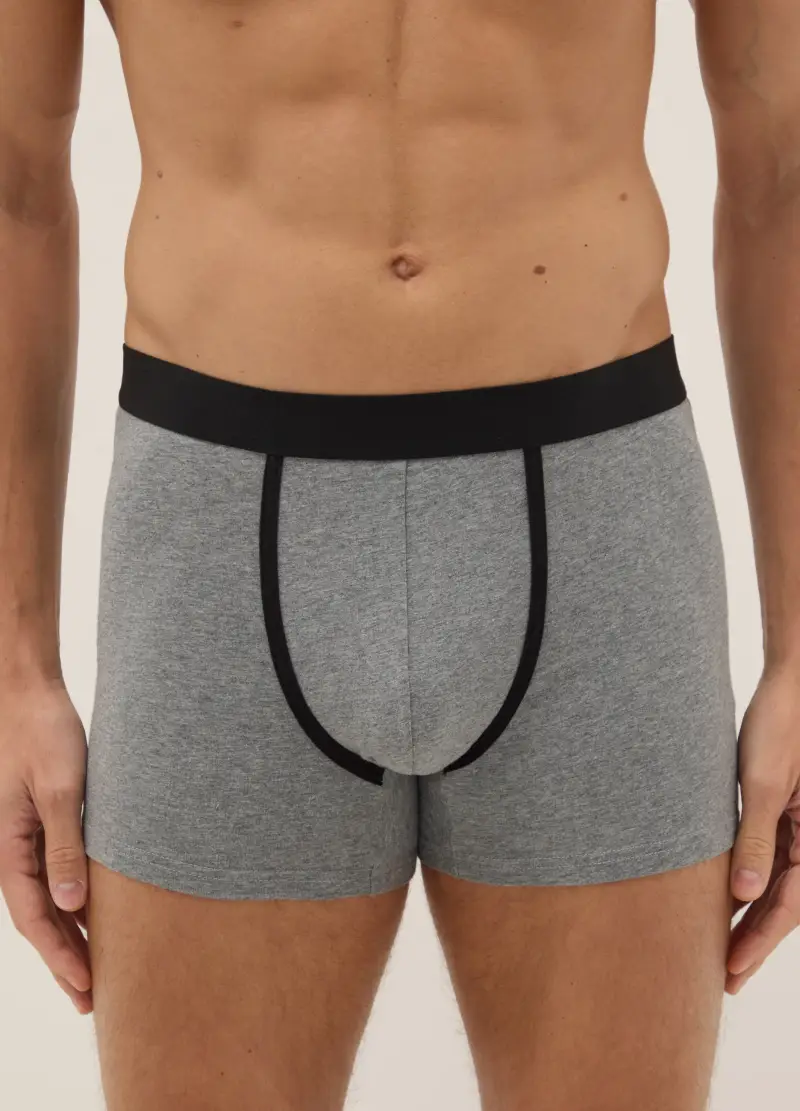 Tripack Boxer In Cotone Elasticizzato Multicolor Regular Fit, Uomo, Multicolor miniatura 2